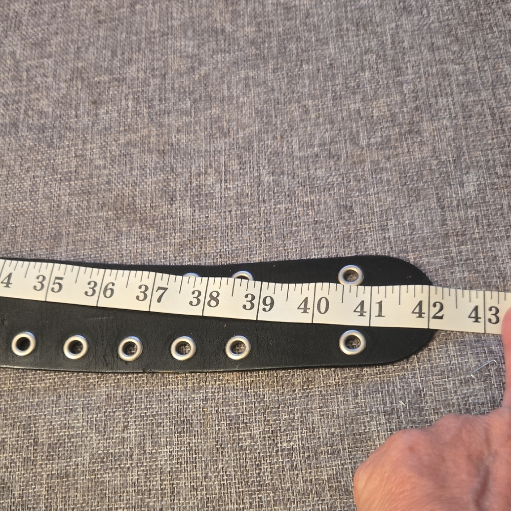 Fossil Black Belt with Silver Accents - Picture 5 of 7